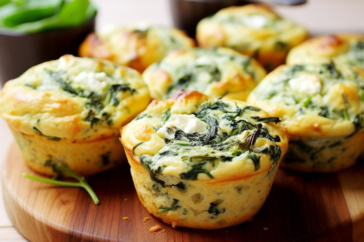 Spinat-Feta-Muffins - Essen &amp; Kochen Tipps und Tricks
