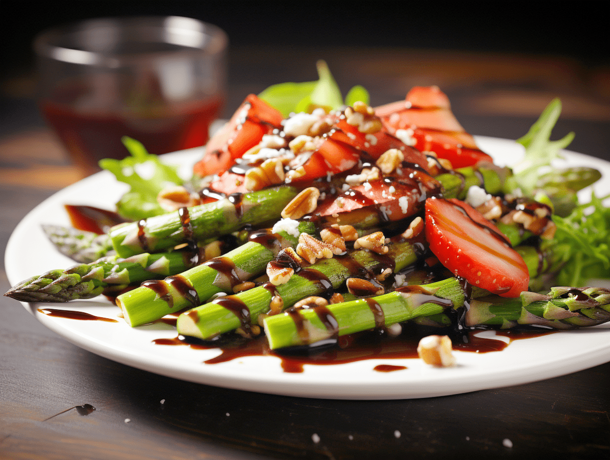 Lauwarmer Spargelsalat mit Erdbeeren &amp; Balsamico - Essen &amp; Kochen Tipps ...