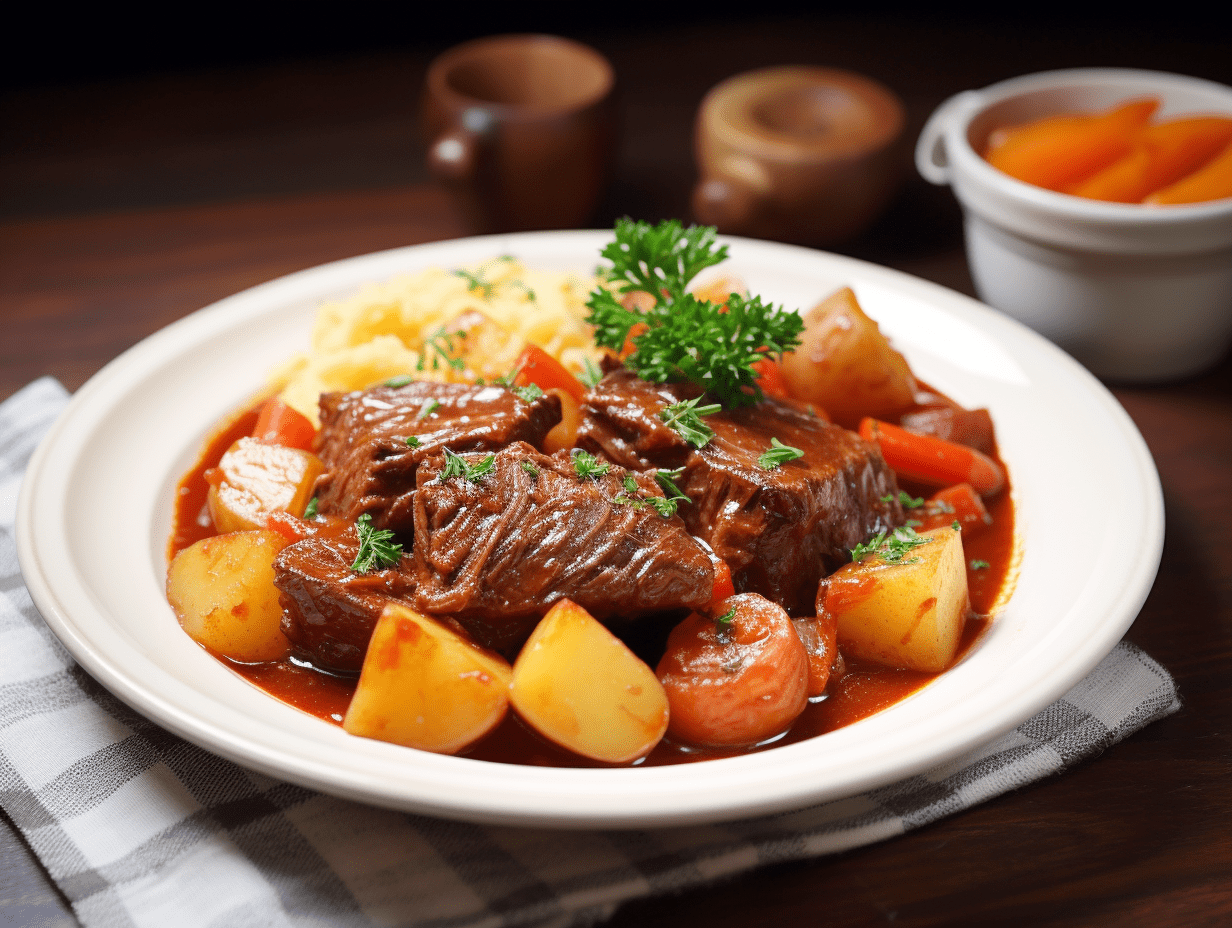 Rinderschmorbraten mit Wurzelgemüse - Essen &amp; Kochen Tipps und Tricks